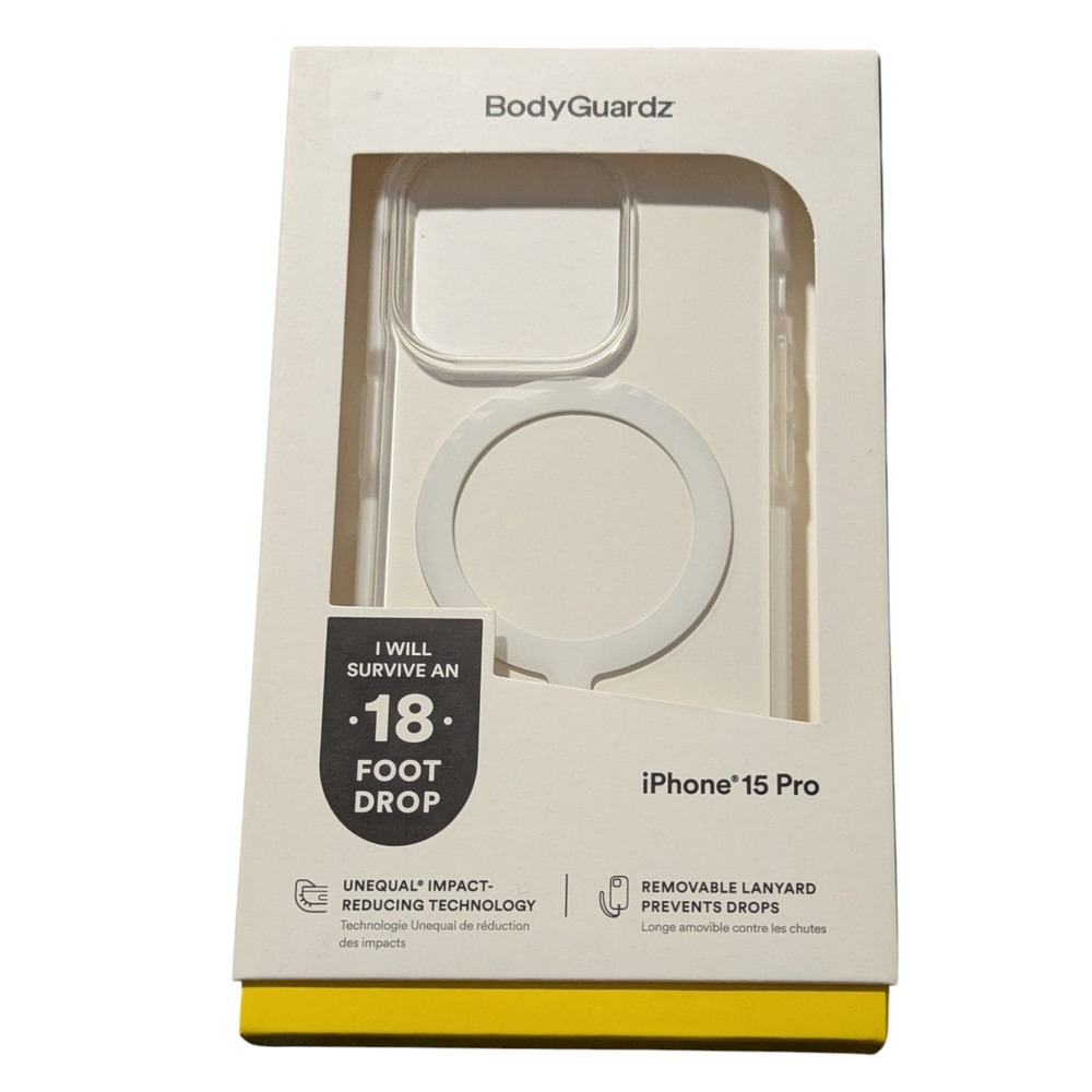 O2. BodyGuardz Ace Pro W/MagSafe Clear‎ Case iPhone 15 Pro (iphone 6.1 Pro 2023)
